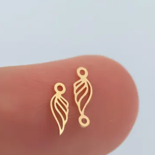 Gold Filled Connector: Angel Wing