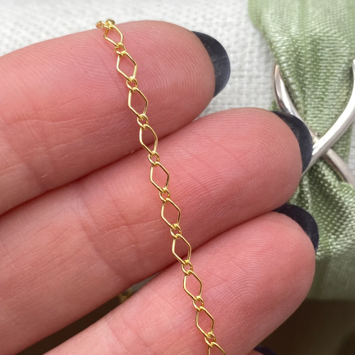 Gold Chain: Diamond Marquise