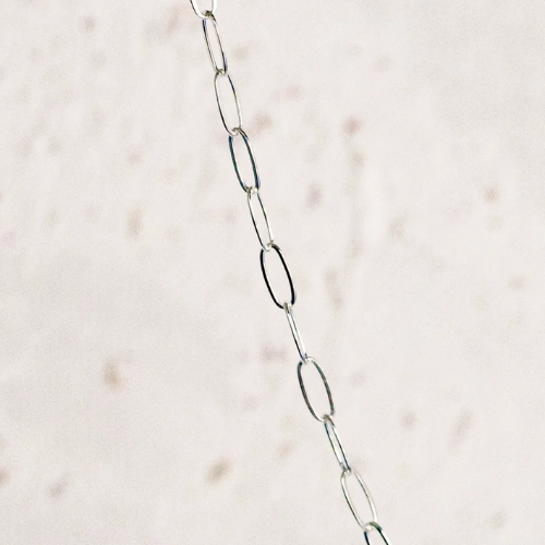 Silver Chain - Flat Paperclip, small